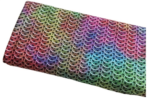 Click to order custom made items in the Rainbow Chainmail fabric